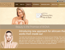 Tablet Screenshot of bionabeauty.com